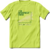F-106 Vliegtuig T-Shirt | Unisex leger Kleding | Dames - Heren Straaljager shirt | Army F16 | Grappig bouwpakket Cadeau | - Groen - XXL