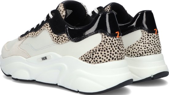 HUB Rock w Lage sneakers Leren Sneaker Dames Wit Maat