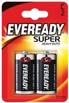 Energizer Eveready Super Heavy Duty C Batterijen- 2 stuks