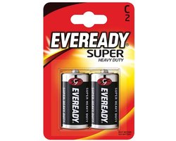 Energizer Eveready Super Heavy Duty C Batterijen- 2 stuks
