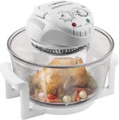 Luxiqo® Combi Steamer – Heteluchtoven – Hallogeen Oven – Gezond Eten Bereiden – 12 L – 1400 W – Glas – Wit
