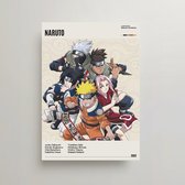 Anime Poster - Naruto Poster - Minimalist Poster A3 - Naruto Merchandise - Vintage Posters - Manga