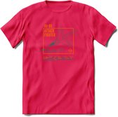 AV-8B Vliegtuig T-Shirt | Unisex leger Kleding | Dames - Heren Straaljager shirt | Army F16 | Grappig bouwpakket Cadeau | - Roze - L