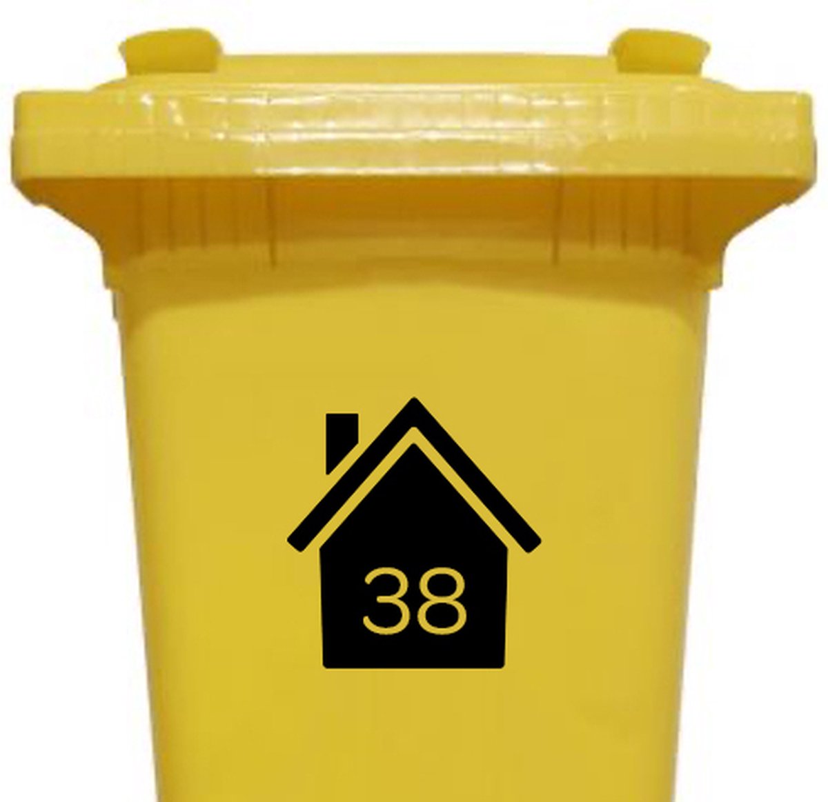 Autocollants Numérotés Pour Poubelle à Roulettes - 40 Pièces Chiffres 0 à 9, Motif Tournesol, PVC Imperméable - 6