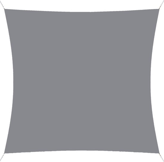 hanSe® Schaduwdoek Vierkant Waterdoorlatend 4x4 m Zonnedoek - Lichtgrijs