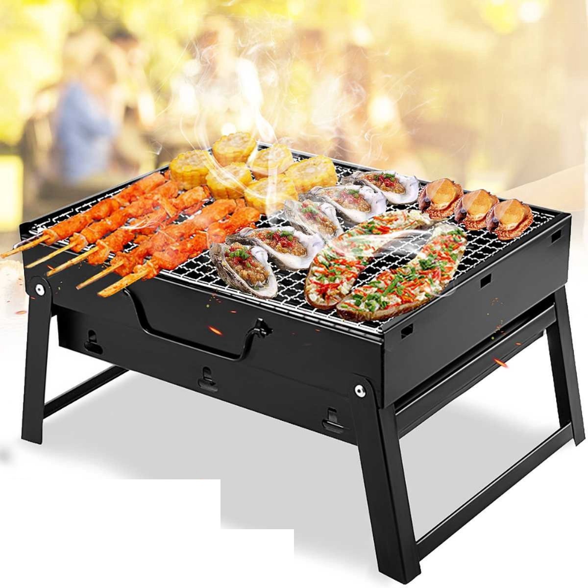 Manzibo Opvouwbare BBQ Barbecue Camping Barbeque Klein Formaat Draagbare Grill...