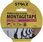 Montagetape dubbelzijdig klevend - Extra Sterk - 19mm x 5m