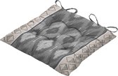 Madison - Zitkussen - Ikatin grey - 46x46 - Grijs