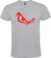 Grijs T-shirt ‘No Fear’ Rood Maat L