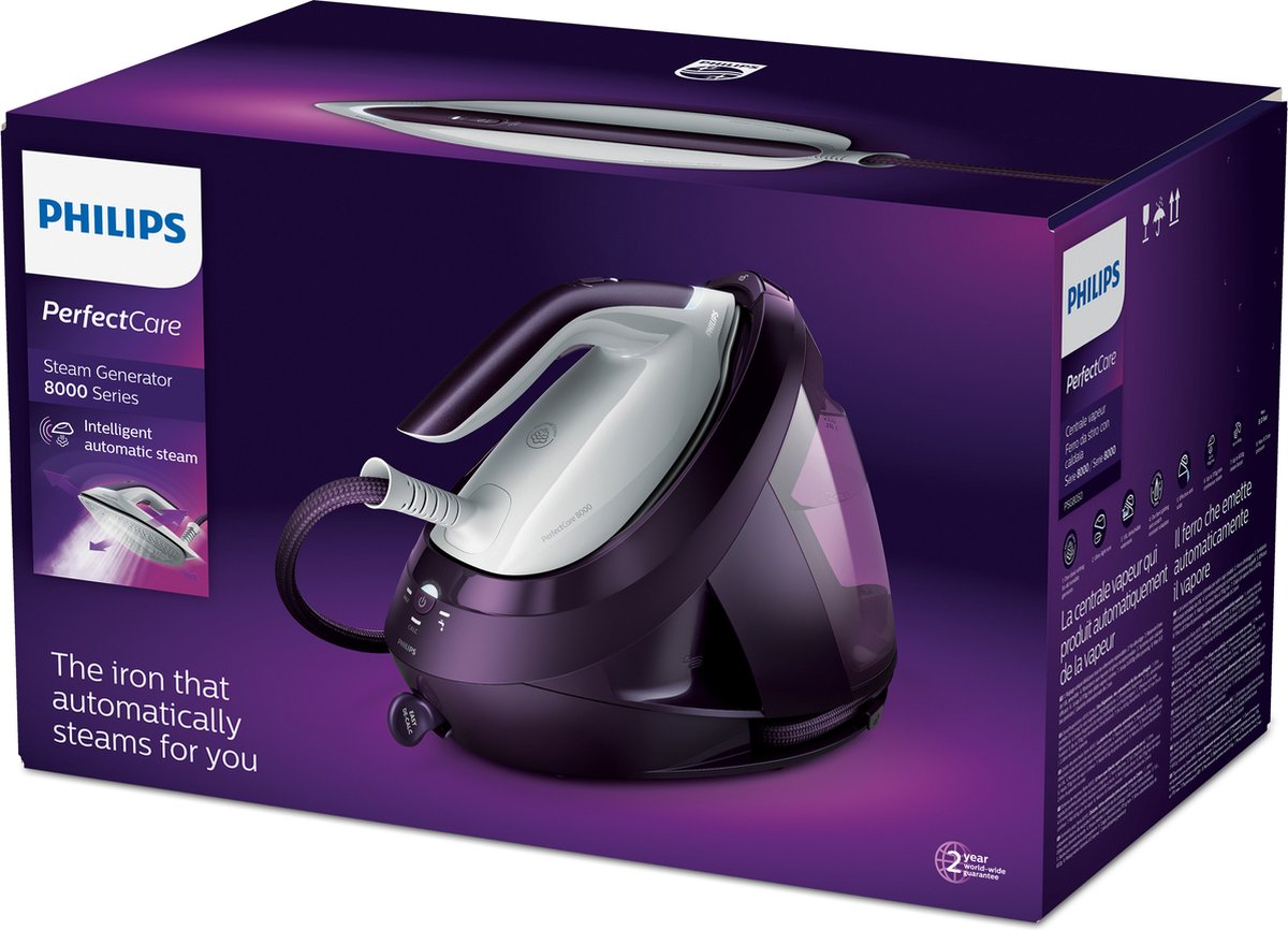Philips PerfectCare 8000 Series PSG8050/30 - Stoomgenerator - Paars — afbeelding 6