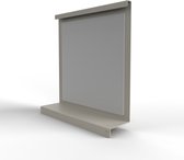 Spiegel Murano | Small | Licht Grijs | Wandspiegel | Metaal | Strak Design | Modern