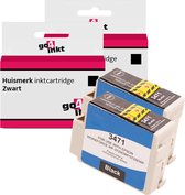 Go4inkt compatible met Epson 34XL twin pack inkt cartridges zwart bk - 2 stuks