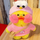 LalaFanfan - Knuffel Eend - Pluche - Paper Duck - Kawaii - TikTok - 30cm