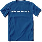 Gaan We Katten? - Katten T-Shirt Kleding Cadeau | Dames - Heren - Unisex | Kat / Dieren shirt | Grappig Verjaardag kado | Tshirt Met Print | - Donker Blauw - 3XL