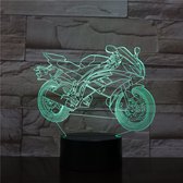 3D Led Lamp Met Gravering - RGB 7 Kleuren - Moter