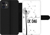 Bookcase Geschikt voor iPhone 12 Pro Max telefoonhoesje - Spreuken - Carpe diem - Pluk de dag - Quotes - Met vakjes - Wallet case met magneetsluiting
