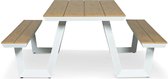 Lanterfant® Picknicktafel - Jip - Wit - Rechthoek