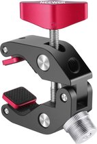 Neewer - Professionele Super Clamp  - Camera Statiefklem -  met 5/8 inch naar 1/4 inch Conversieschroef en Draadgaten - 2cm tot  5.7cm Openingsbereik - Laadvermogen tot 2,2 KG - voor DSLR Rig