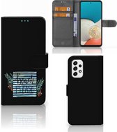 Telefoonhoesje Geschikt voor Samsung Galaxy A53 Wallet Bookcase met Quotes Boho Beach