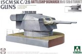 1:72 Takom 5014 15CMSK C/28 Battle Ship Bismarck Bb II/Stb II Turret Plastic kit