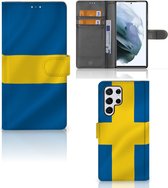 Flipcase Geschikt voor Samsung Galaxy S22 Ultra Telefoon Hoesje Zweden