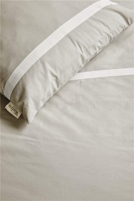 Walra Dekbedovertrek Timeless Chic - 140x220 - 100% Katoen (BCI) - Zand van Merkloos — afbeelding 3