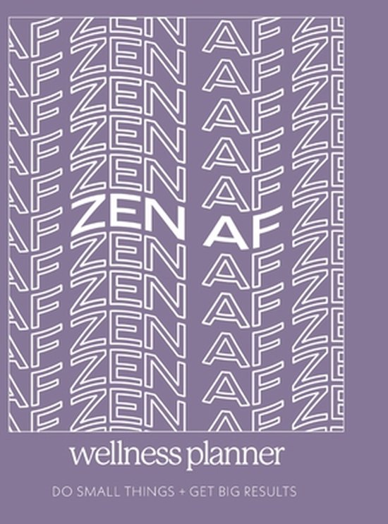 Zen AF Wellness planner Daily Planner, Self Care Wellness Planner, Habit Ritual...