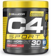 Cellucor C4 Sport Pre Workout Powder Fruit Punch NSF Gecertificeerd voor Sport Preworkout Energy 135mg Cafeïne Creatine Monohydraat 30 Porties