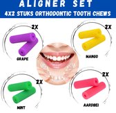 Orthodontische Chewies Voor Aligner - 4 Kleur - Orthodontic Chews - Mint - Aardbei - Mango - Grape