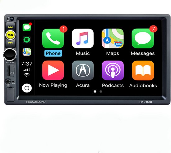 halen trimmen Menda City Autoradio | 2Din Universeel | Apple Carplay | 7' HD touchscreen | USB - AUX  -... | bol.com