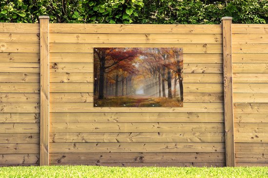 Affiche de jardin Automne - Forêt - Arbre - 120x80 cm - Jardin