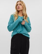 Vero Moda VMCREWLEFILE LS V-NECK BLOUSE - Porcelai Blue