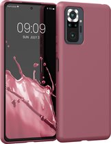 kwmobile telefoonhoesje voor Xiaomi Redmi Note 10 Pro - Hoesje voor smartphone - Back cover in roestig roze