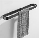 CoshX® Zelfklevend Handdoekrekje zwart 30 cm | Zonder Boren | Handdoekhouder | Handdoekrek zwart | Zelfklevend |Handdoekrek badkamer | Gastendoekhouder | Handdoekhouders | Badkamer