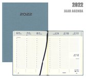 MGPcards - Agenda 2022 - Grootletter - Nature - A5  - Blauw - 7 d/ 2 p - 17,1 x 22 cm