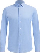 Marshall Denim - Heren Overhemd - Slimfit - Stretch - Lichtblauw