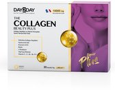 DAY2DAY - The Beauty Plus Shots - Collageen - Hoogste dosis van 10000mg gehydrolyseerd collageen gecombineerd met vitamines, mineralen en de belangrijkste antioxidanten voor het lichaam. - Suiker & Glutenvrij - Mangosmaak