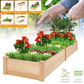 Family balkon-Type 3-groente apparatuur tuinbak-groente pot-Houten plantenbak bloempot