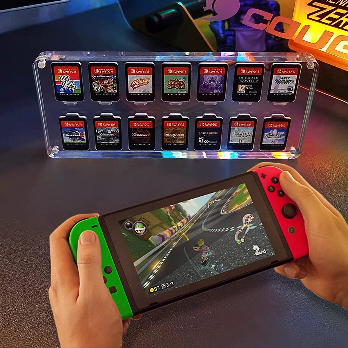 Nintendo Switch Premium Game Card Holder transparant Opslag Case