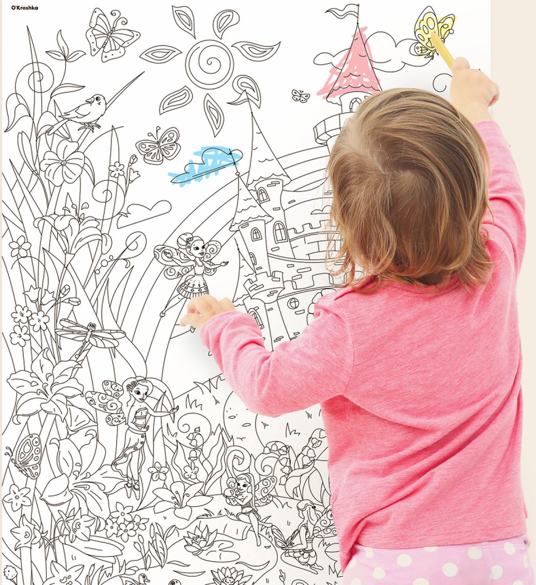 XXL Giant Kleurplaat voor Kinderen - Grote Kleurboek voor Meisjes ...