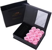 Hoobi® Rozen geschenkbox - Geschenkdoos - Geschenkset - Giftbox - Bloemen - Zeeprozen - Roze