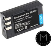 Mazuva EN-EL9 Accu / Batterij voor Nikon camera | 1300 mAh | EN-EL9e, EN-EL9a | (o.a. voor D3000, D40, D40x, D5000, D60)