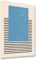 Akoestische panelen - Geluidsisolatie - Akoestische wandpanelen - Akoestisch schilderij AcousticBudget® - paneel met grafisch element - design 30 - 60x90 - Wanddecoratie - woonkame