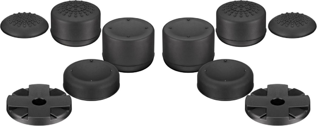 Key Cap Pack voor PlayStation 5 Controller - 10-in-1 - Zwart