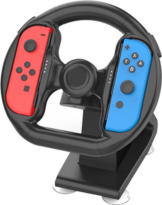 Gamestuur geschikt voor Nintendo Switch Joy Con’s – Zwart – Gaming Wheel voor Nintendo Switch