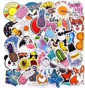 Akyol - Zomer stickers - Dieren stickers - Laptop stickers - Bullet journal stickers - Bullet journal zomer stickers - Kawaii sticker - VSCO stickers - Stickers voor o.a. bullet jo