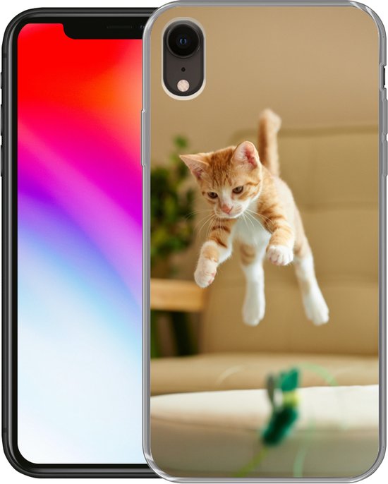 Coque iPhone XR - Chat - Printemps - Jouets - Coque de téléphone en Siliconen