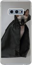 Coque Samsung Galaxy S10e - Chat - Cape - Zwart - Coque de téléphone en Siliconen
