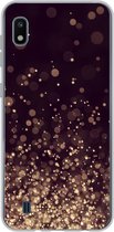 Geschikt voor Samsung Galaxy A10 hoesje - Abstract - Glitter - Licht - Design - Siliconen Telefoonhoesje