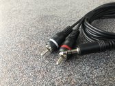 Audiokabel Jack - Tulp - 3,5MM Stereo - 2x Tulp Male - 1,5 Mtr